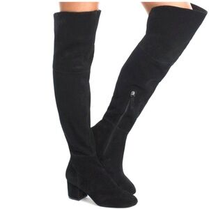 NEW IN BOX WHBM Zahra Black Over the Knee Boots